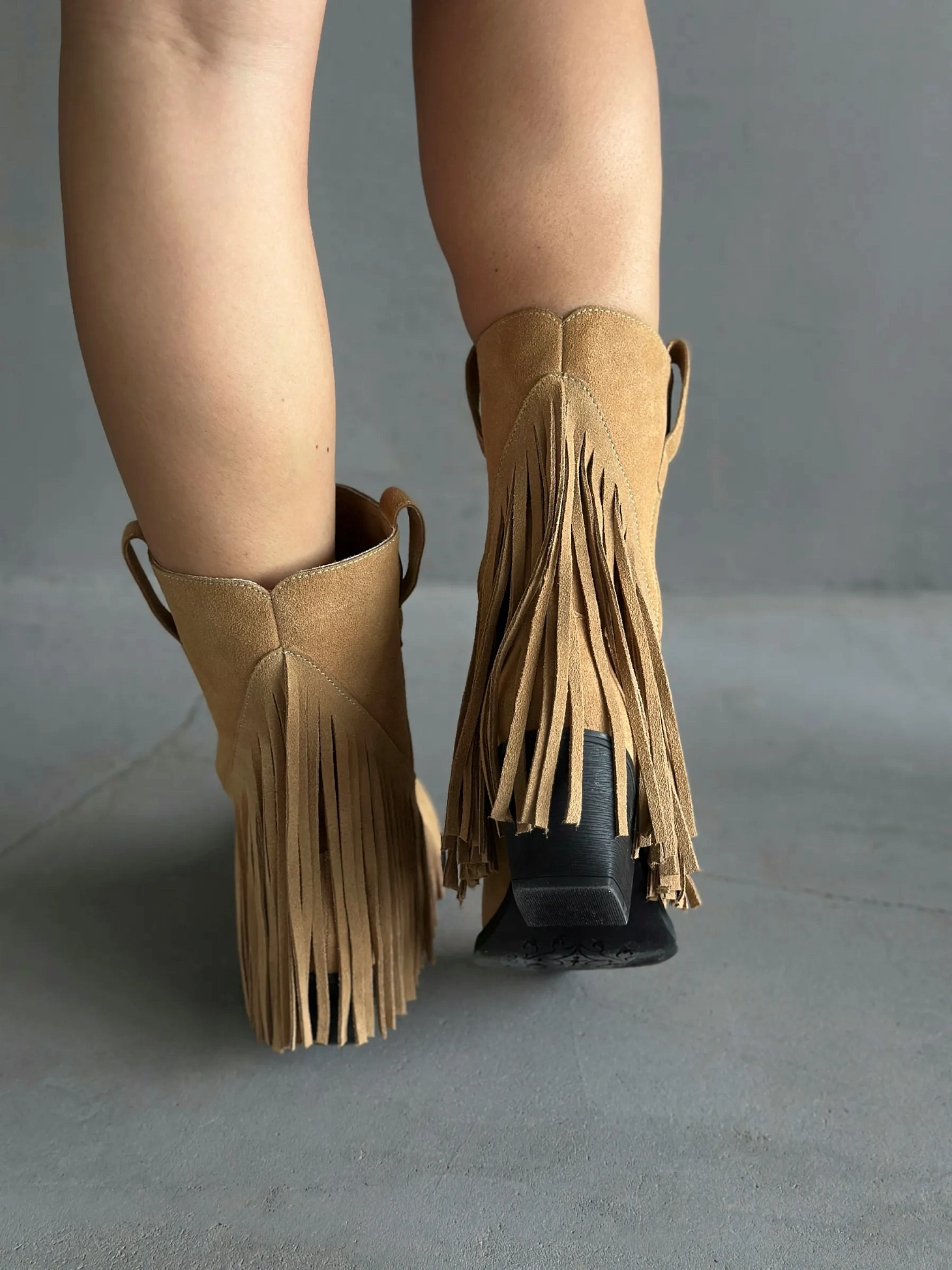 Казаки женские натуральная замша