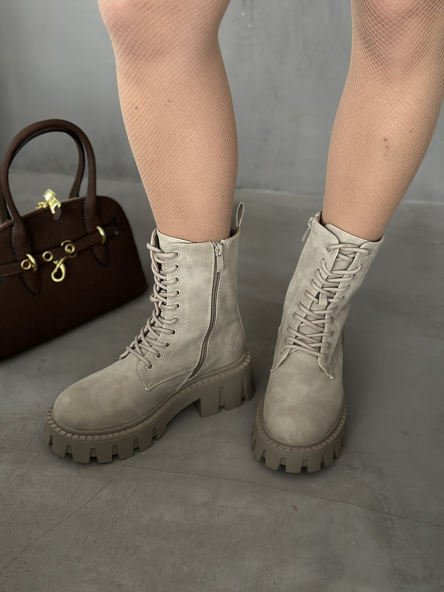 Ботинки женские экокожа