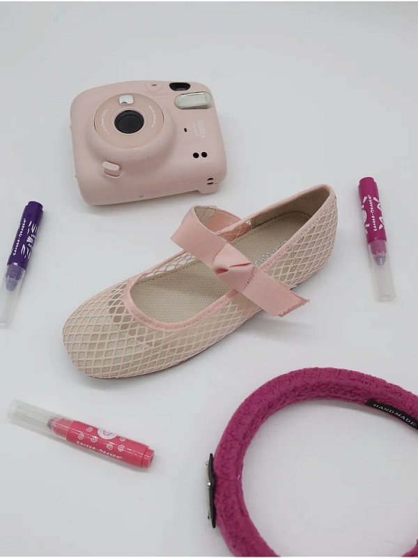 Балетки подростковые летние в сетку