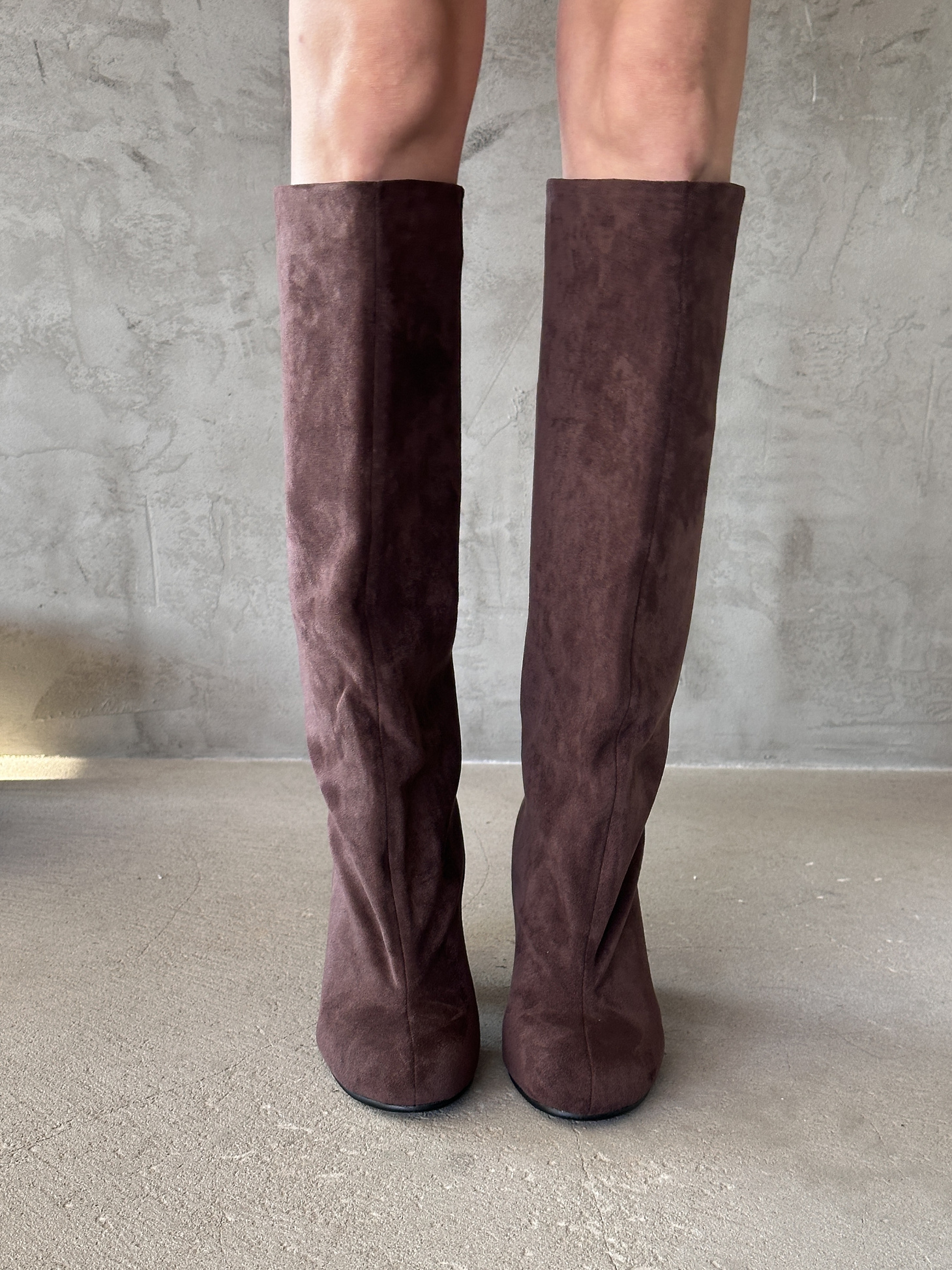 Сапоги женские экозамша