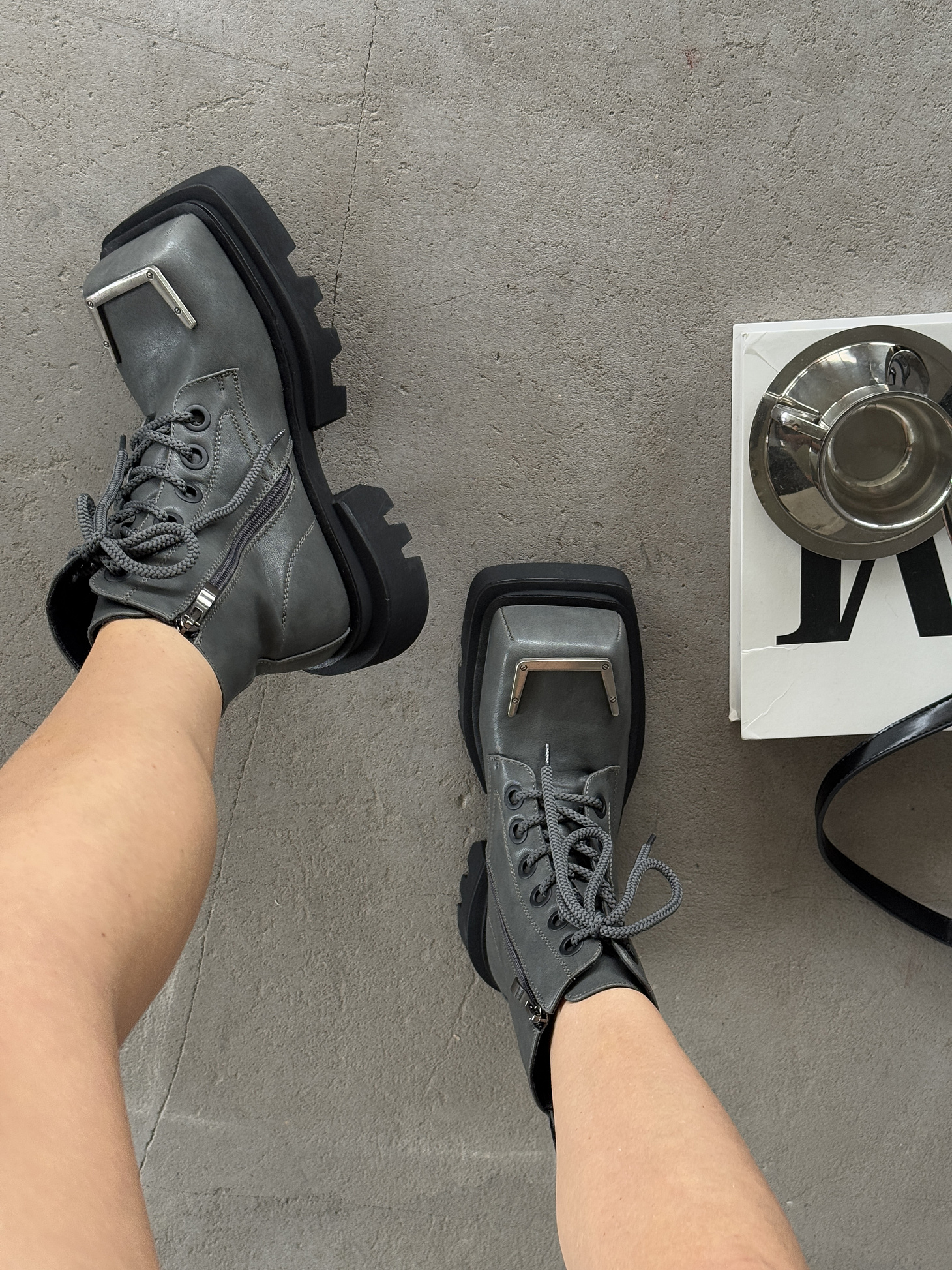 Ботинки женские экокожа