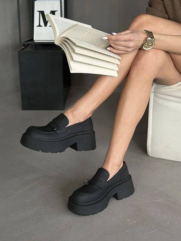 Лоферы женские экокожа_