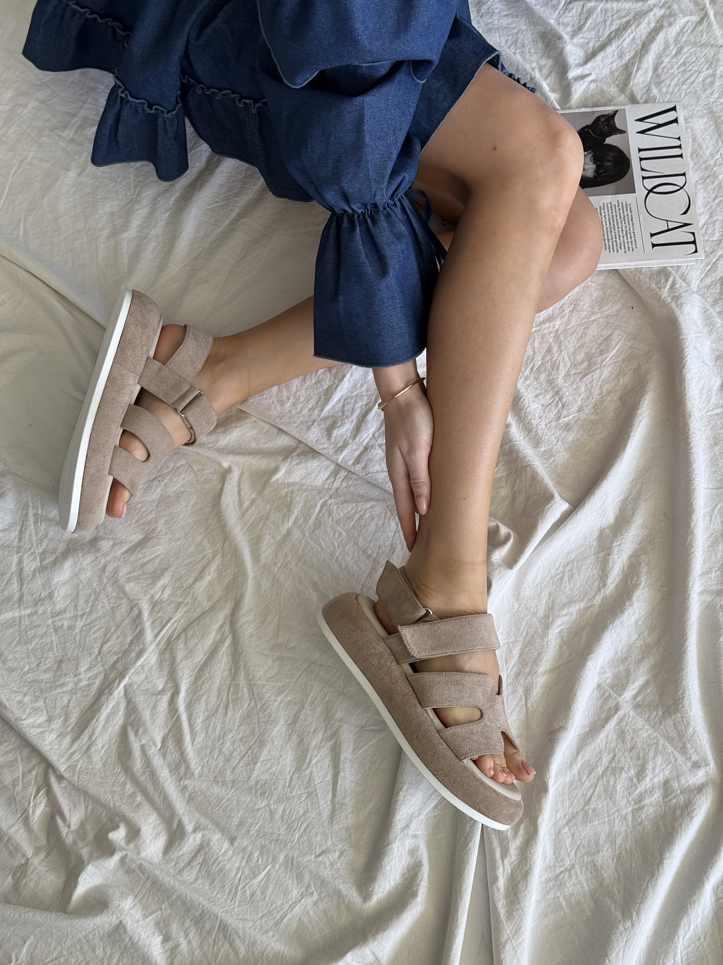 Босоножки женские текстиль