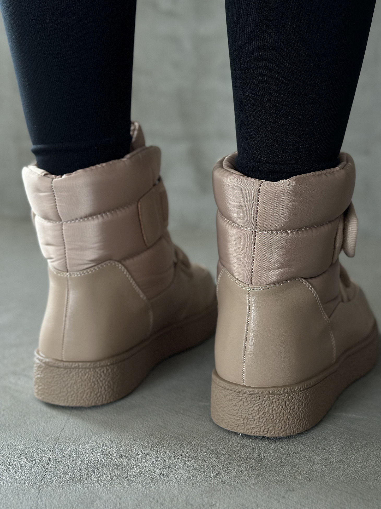 Дутики женские текстиль шерсть