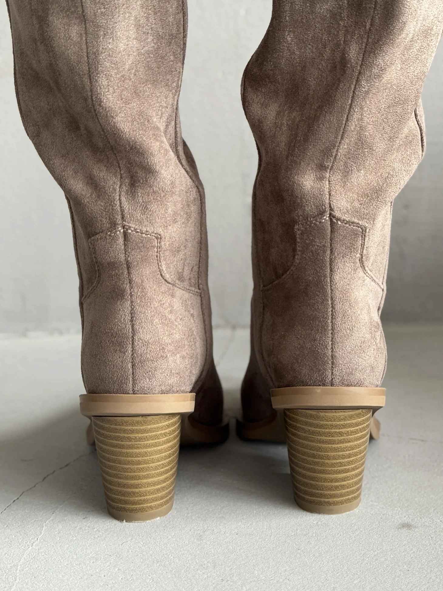 Сапоги женские экозамша