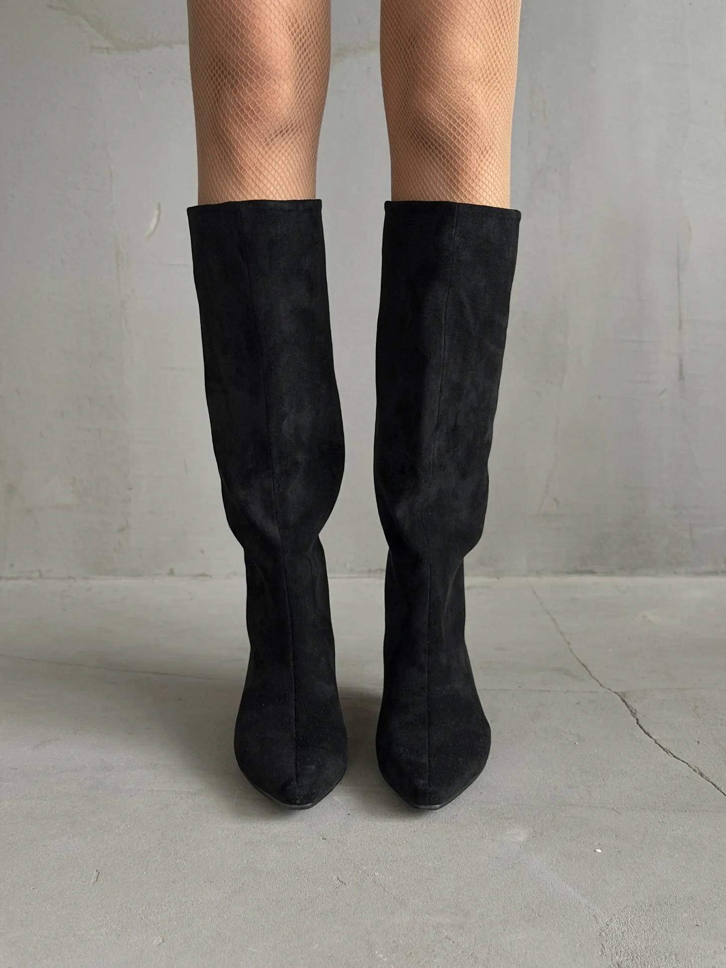 Сапоги женские экозамша