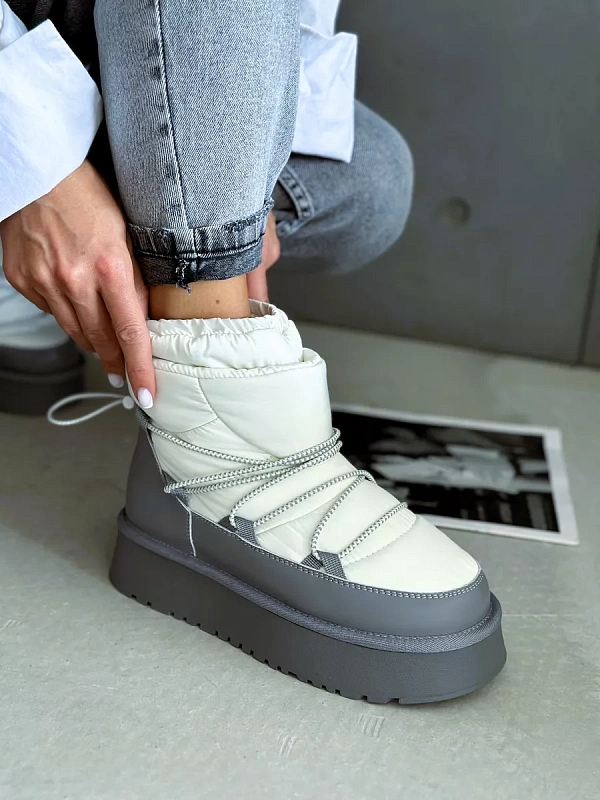 Дутики женские текстиль шерсть