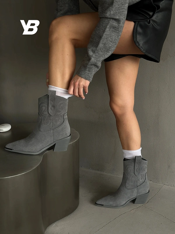 Казаки женские натуральная замша