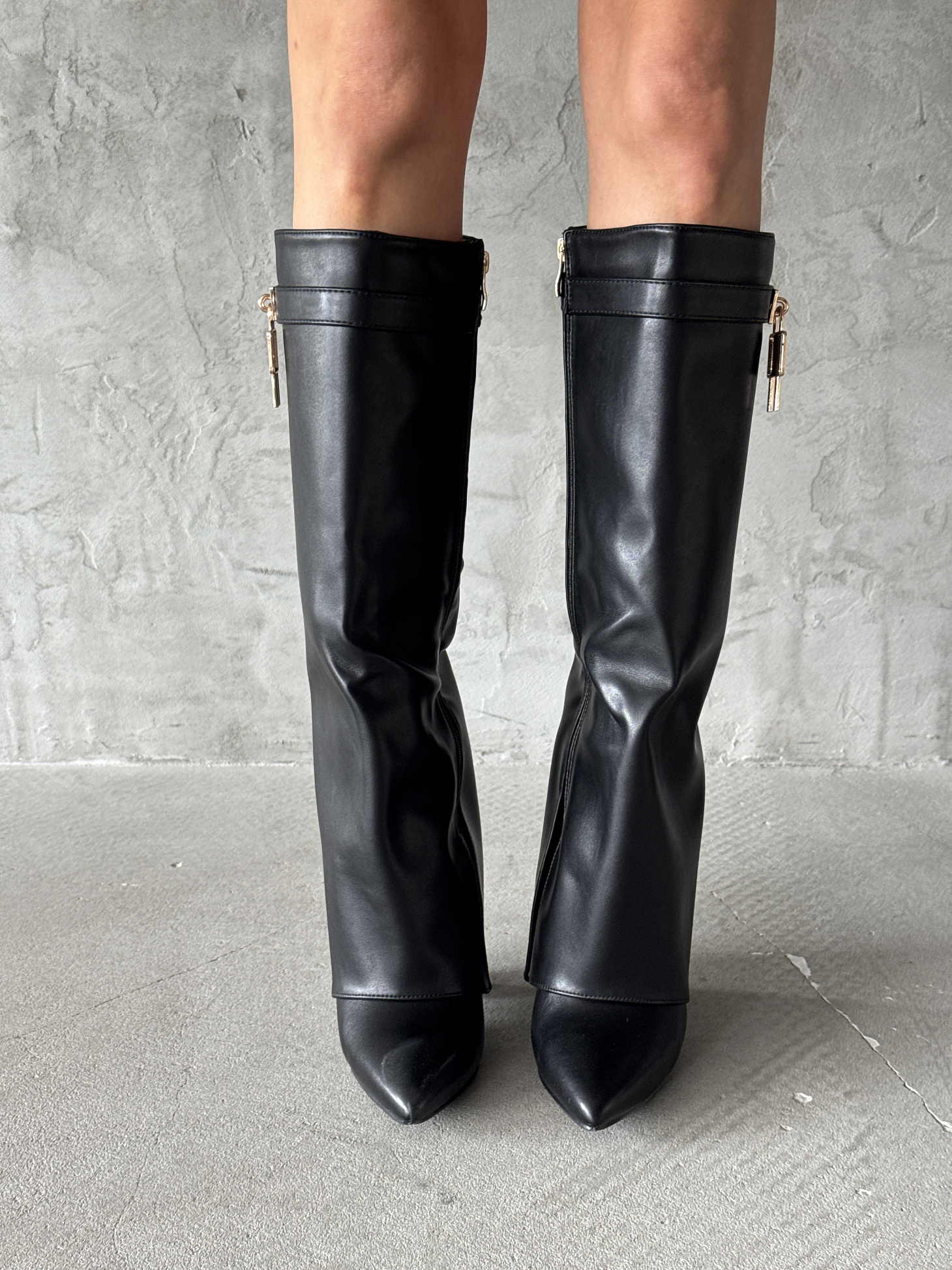 Сапоги женские экокожа