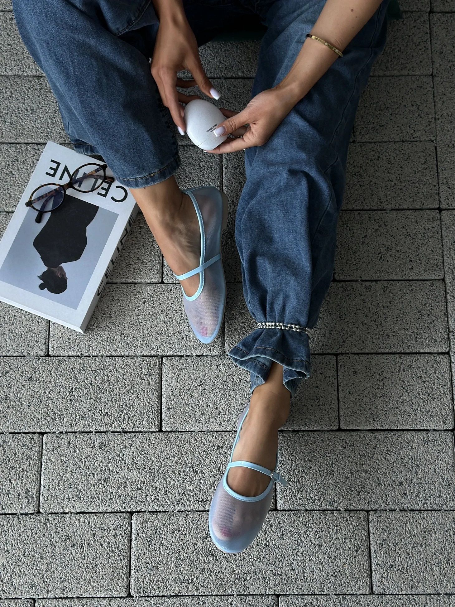 Балетки женские летние в сетку