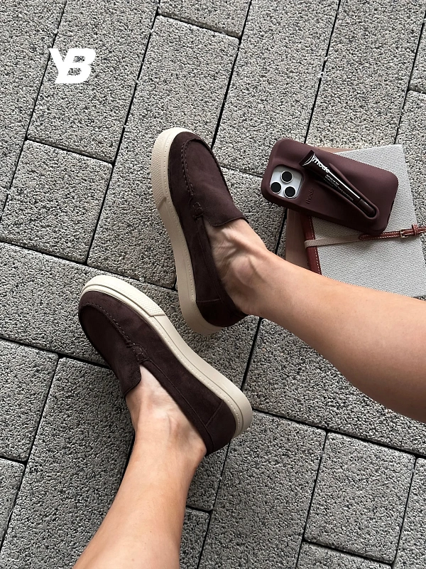 Лоферы на платформе высокой подошве