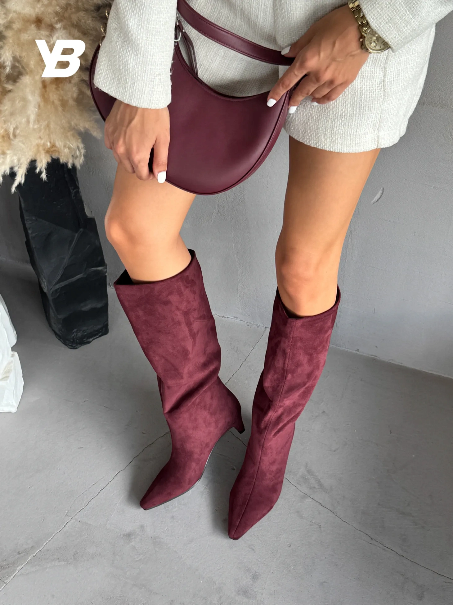 Сапоги женские текстиль