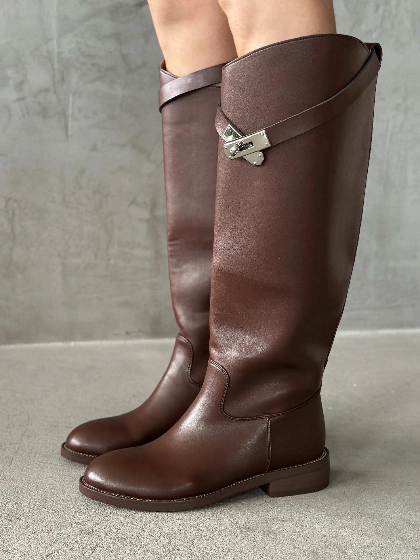 Сапоги женские экокожа