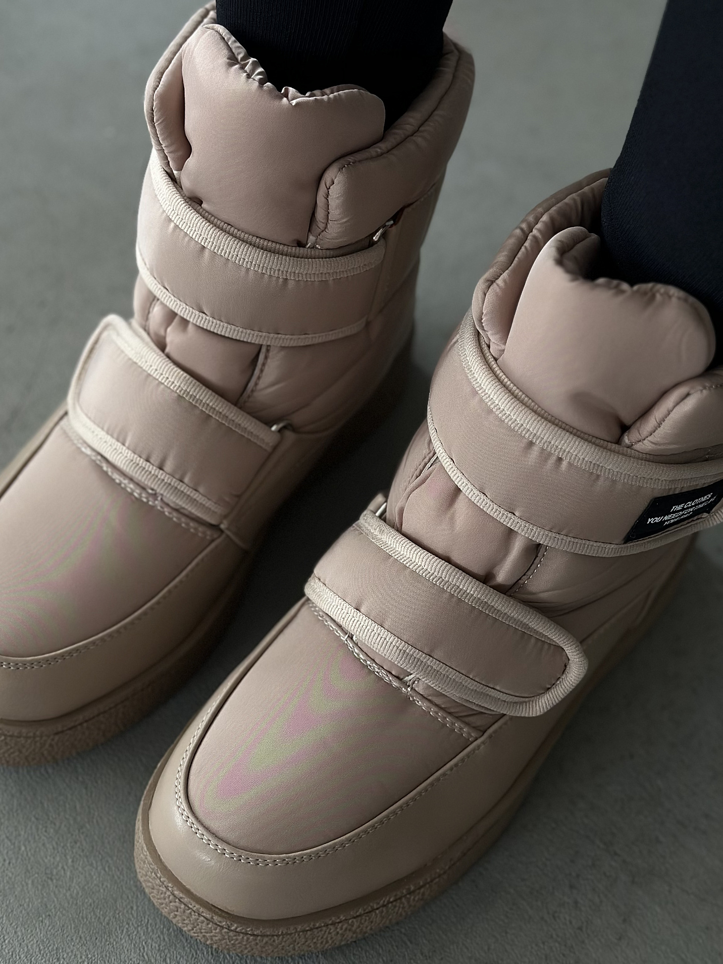 Дутики женские текстиль шерсть