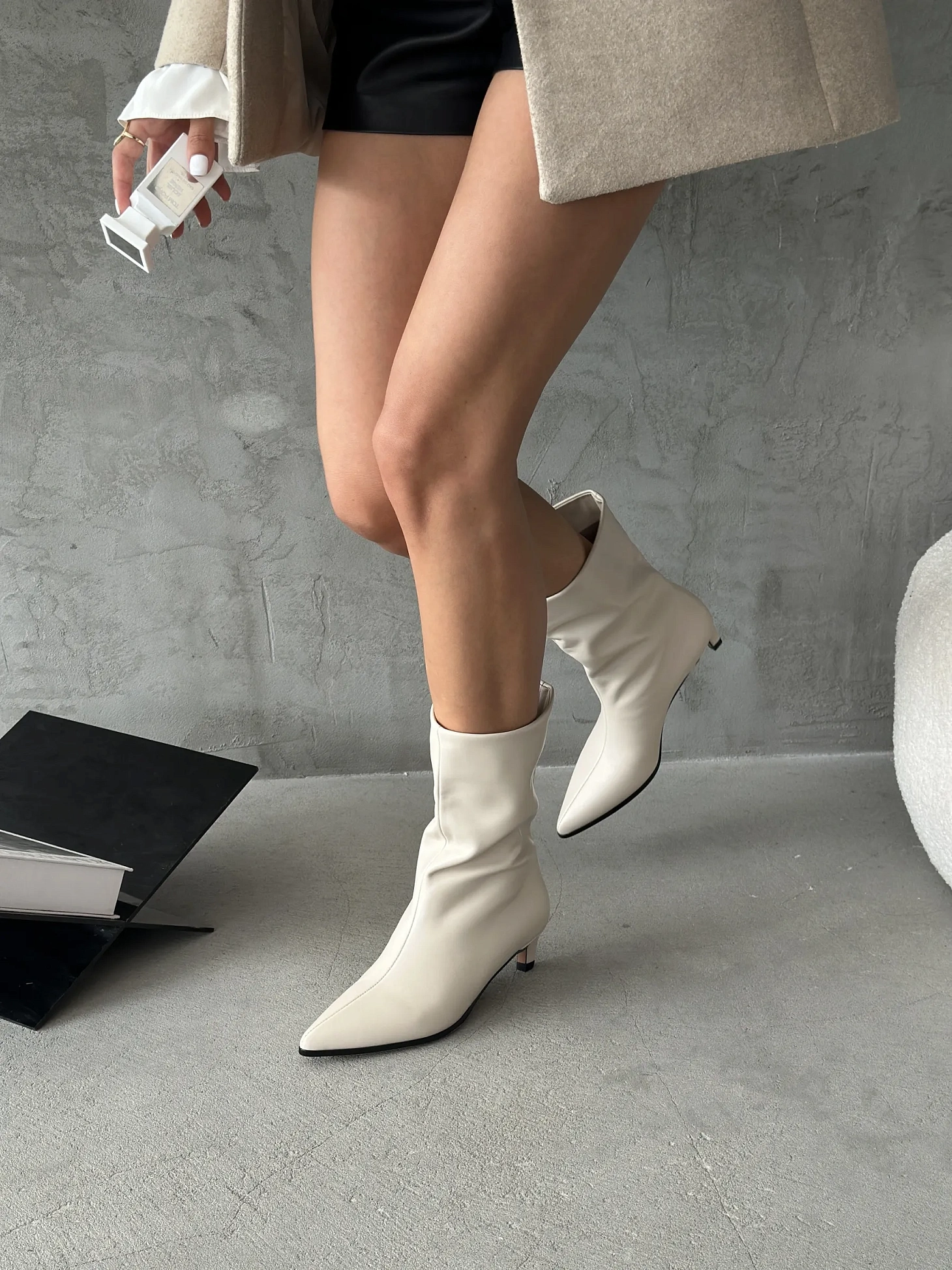 Ботильоны женские экокожа