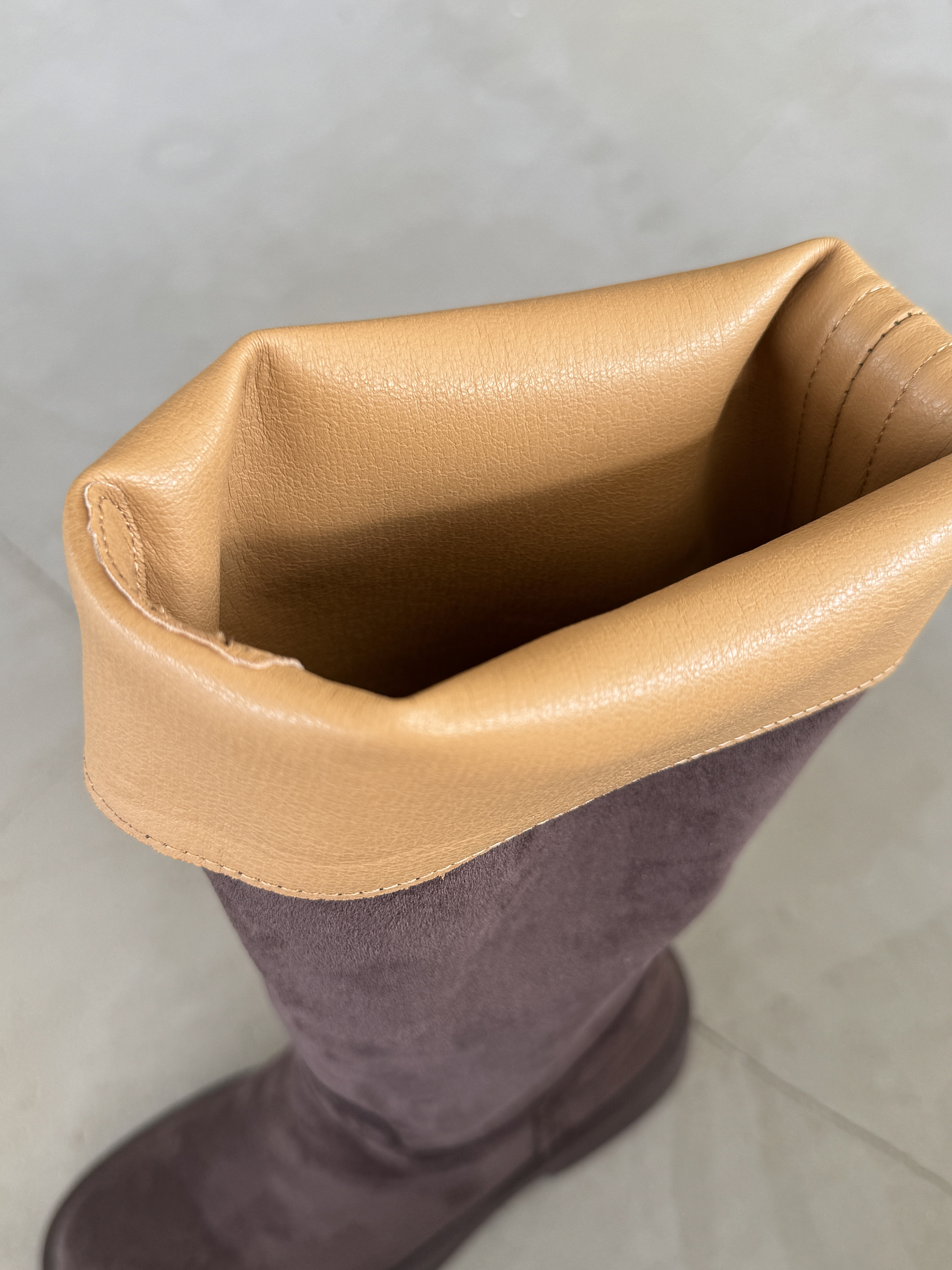 Сапоги женские экозамша еврошерсть