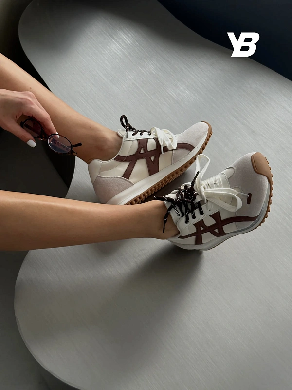 Кроссовки женские летние молочные на платформе спортивные