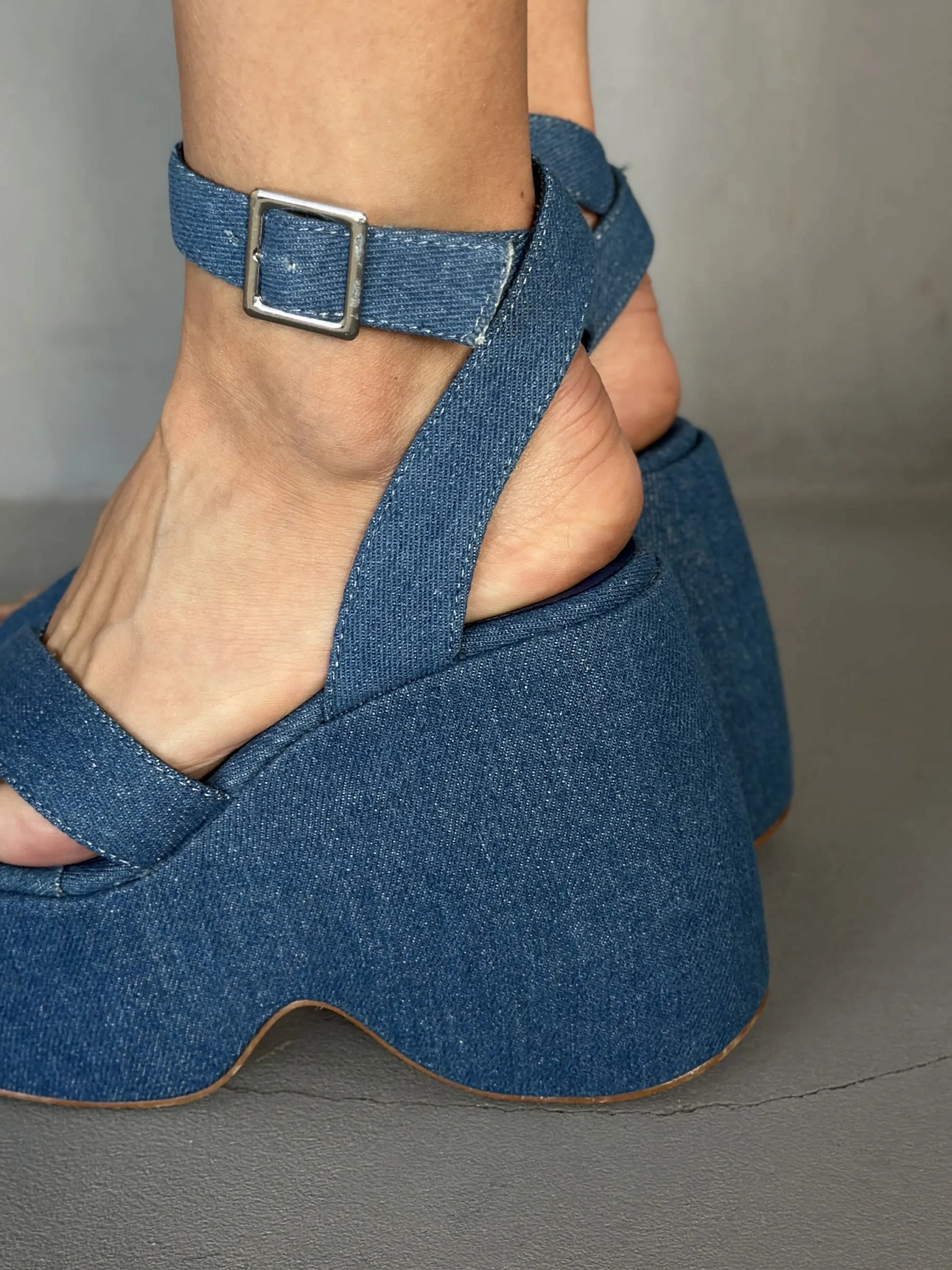 Босоножки женские текстиль