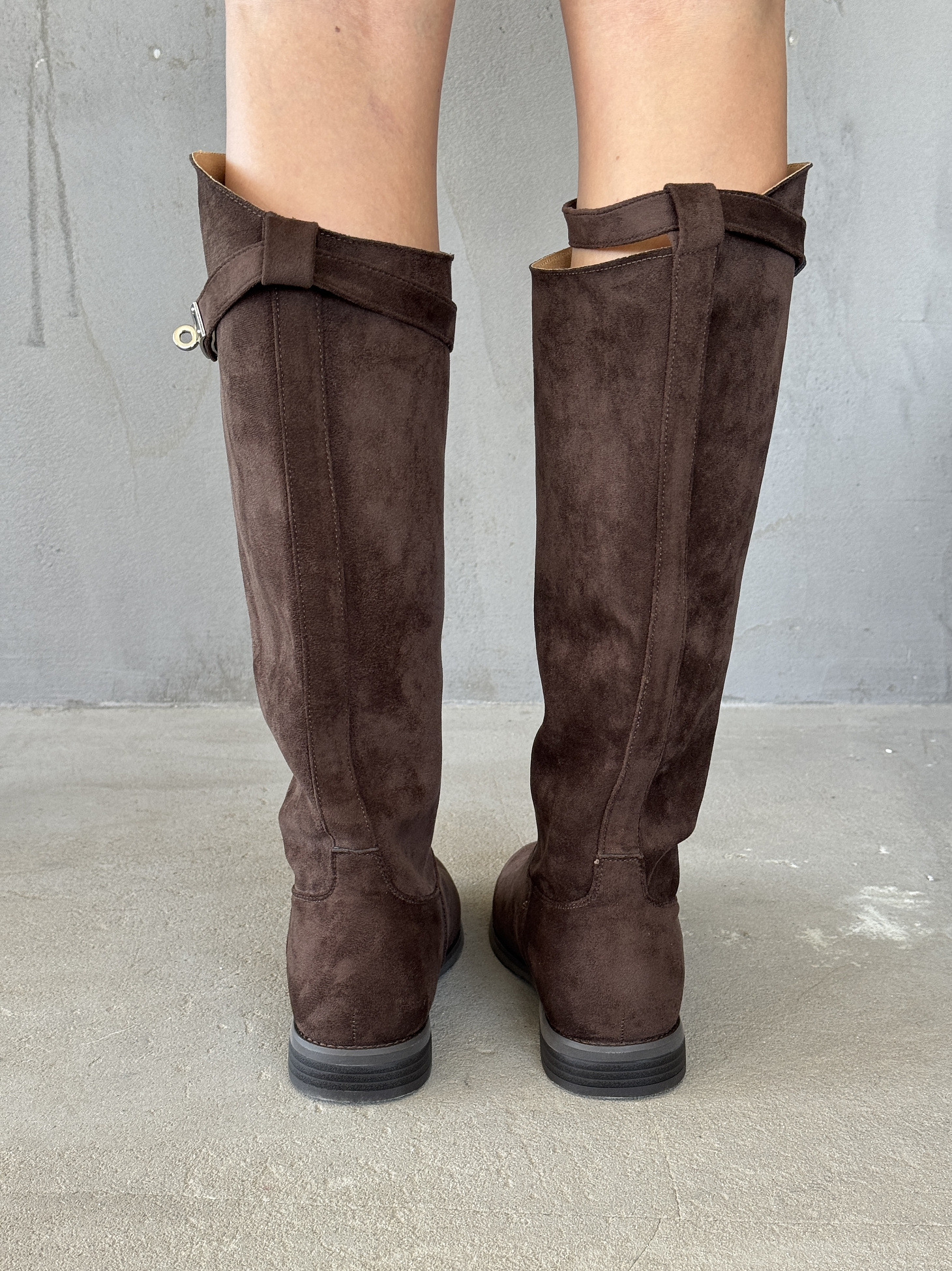 Сапоги женские экозамша