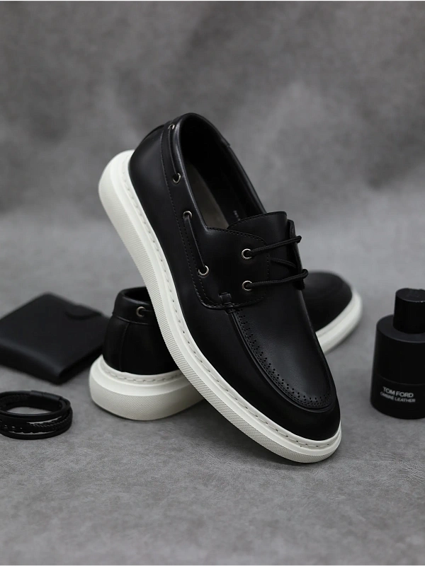 Лоферы мужские классические на платформе