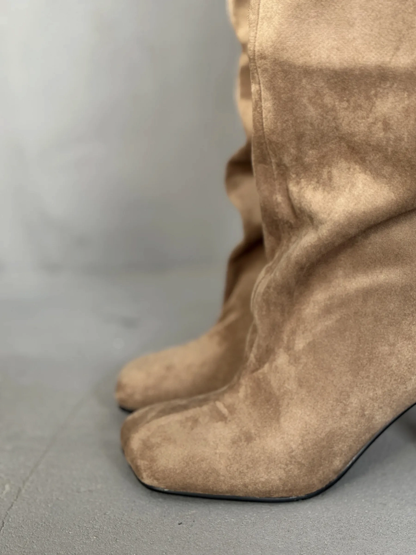 Сапоги женские экозамша