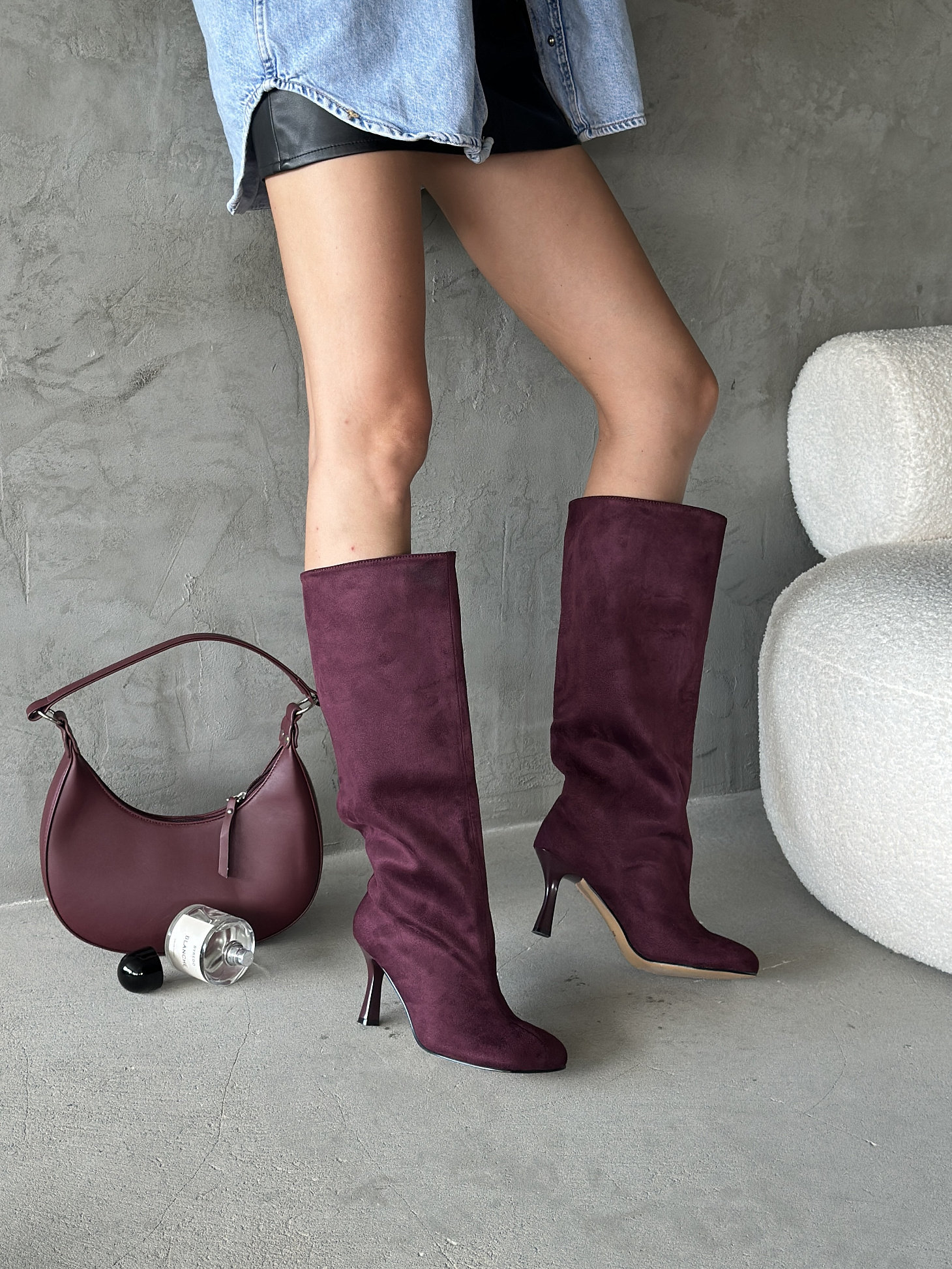 Сапоги женские текстиль