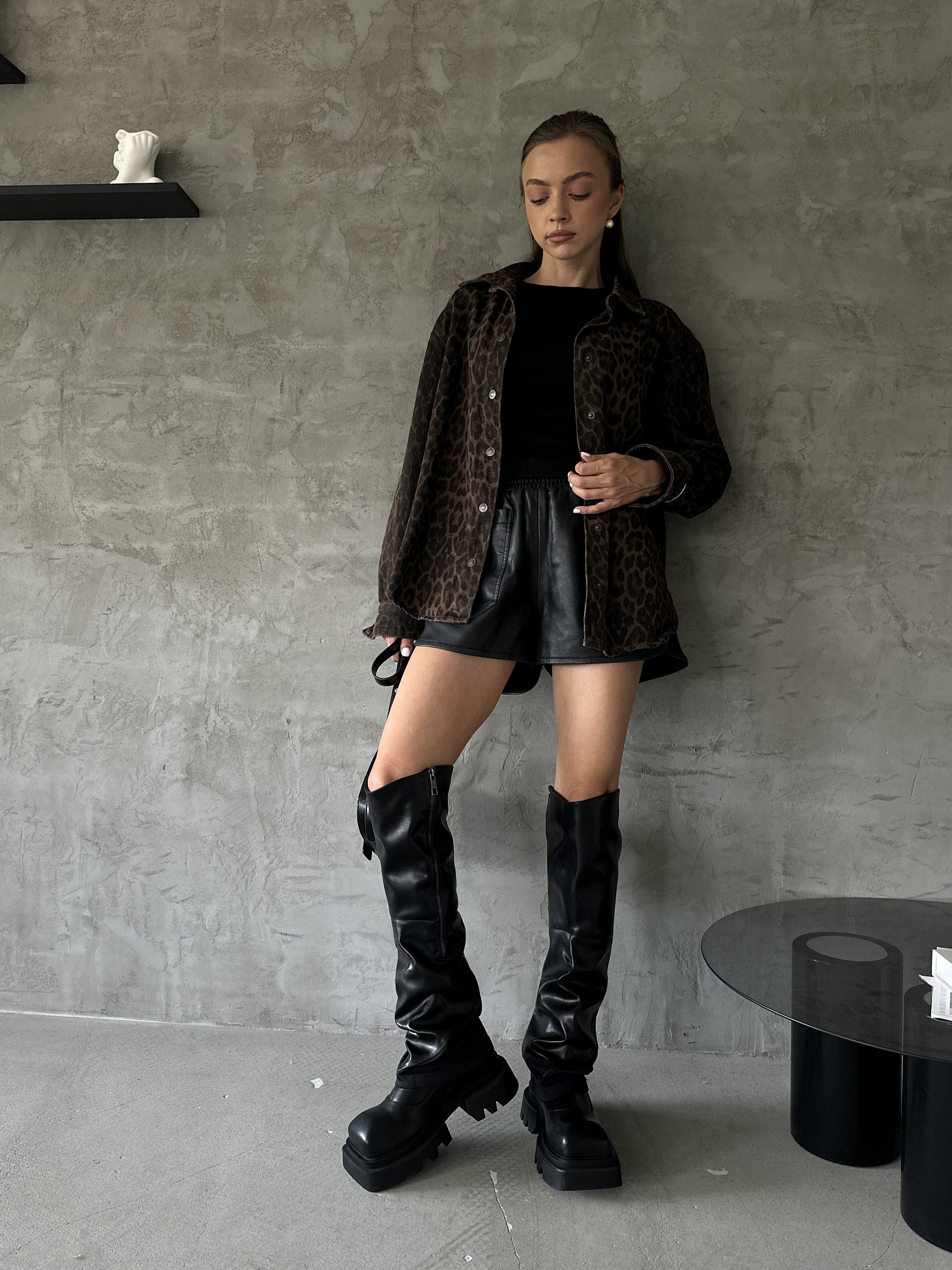 Ботфорты-трансформеры женские экокожа