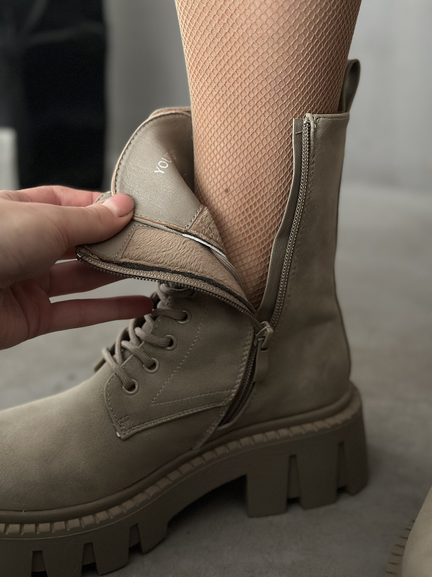 Ботинки женские экокожа