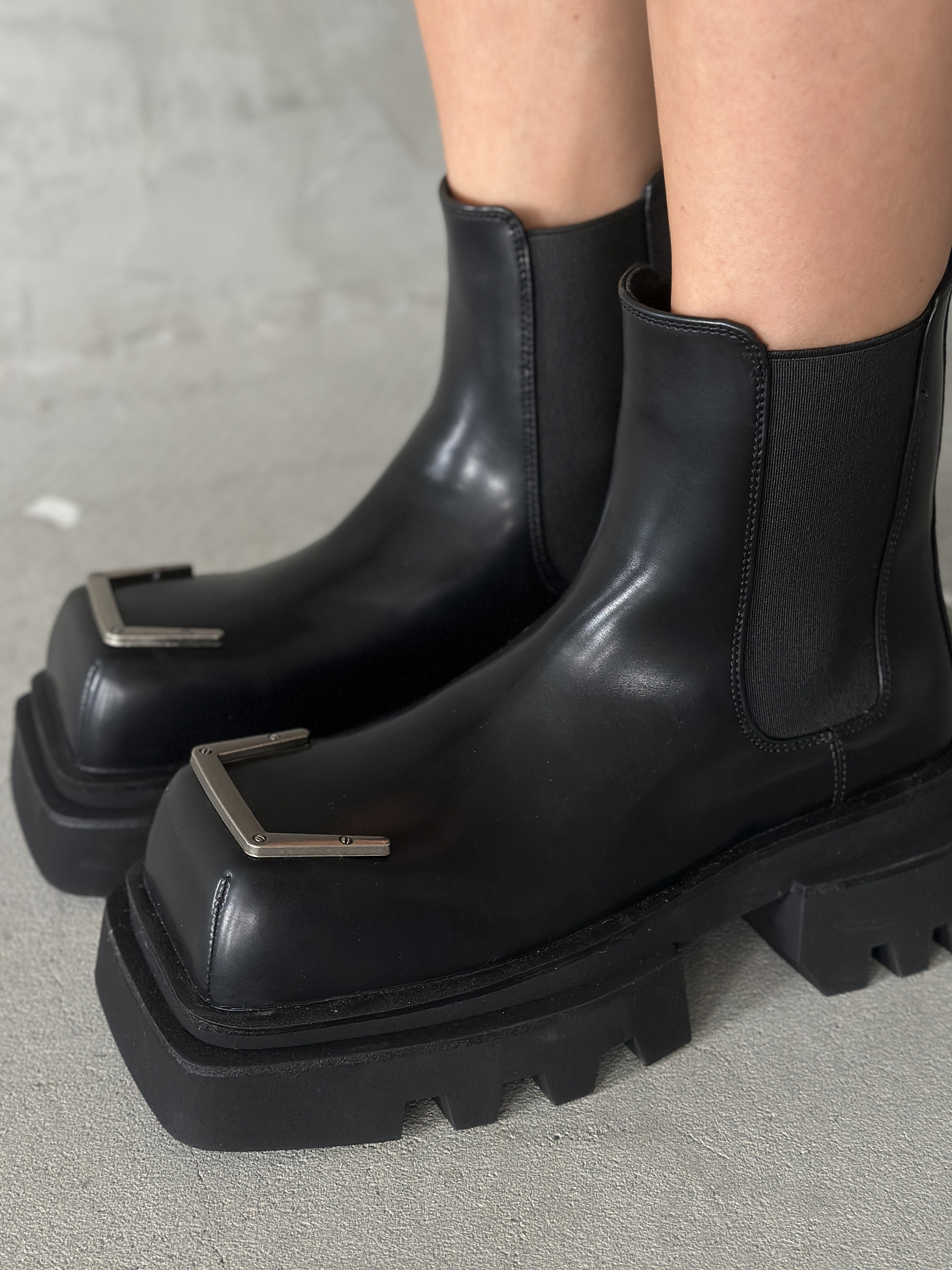 Ботинки женские экокожа