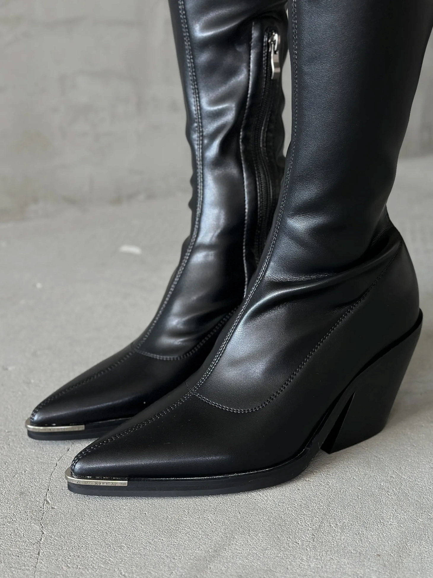 Ботфорты женские экокожа