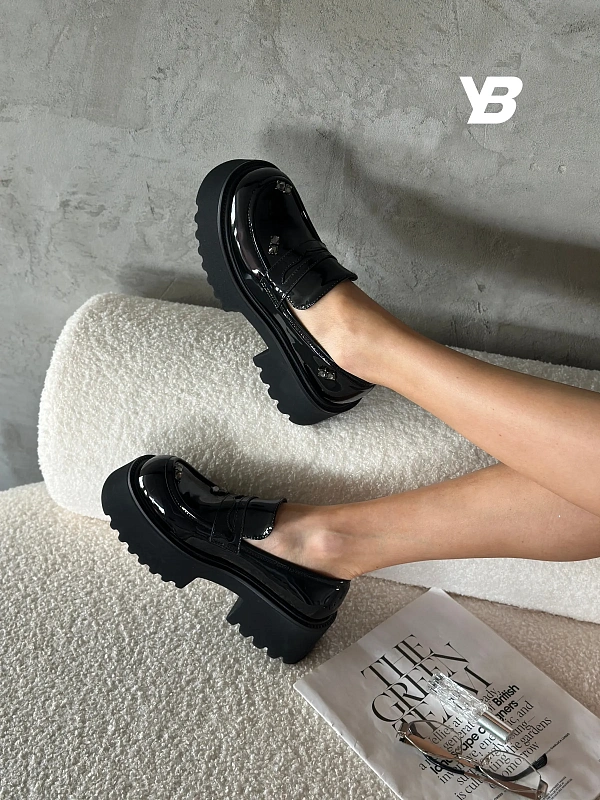 Лоферы на платформе высокой подошве