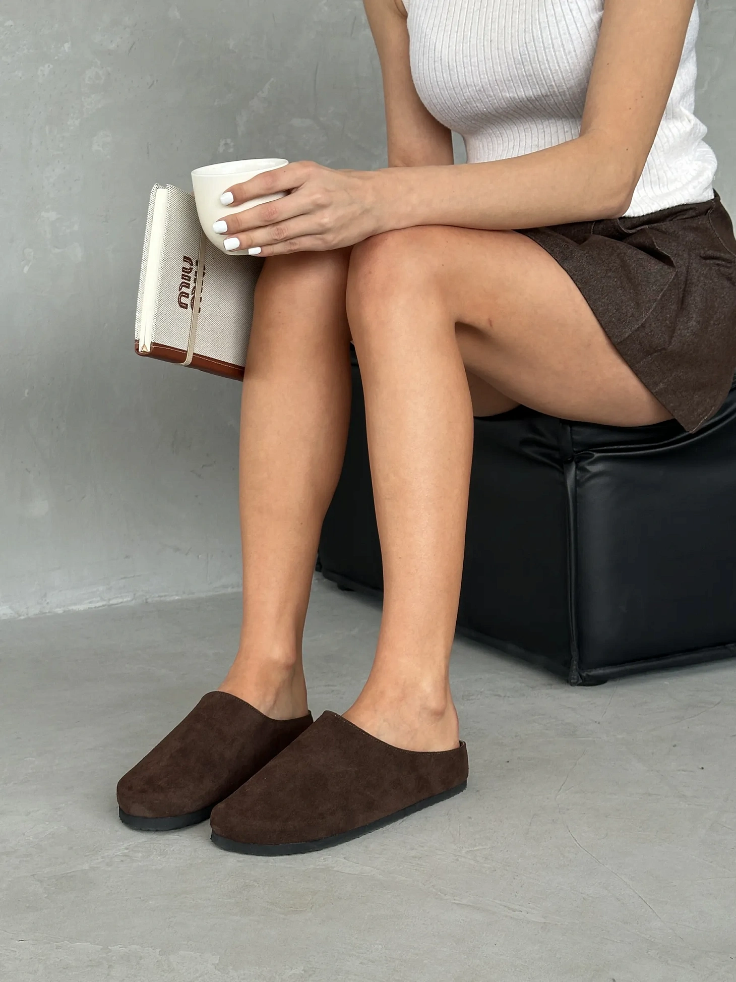 Летние сабо женские с закрытым носом