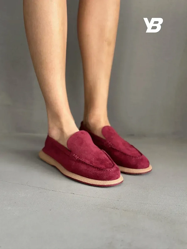 Лоферы женские экозамша