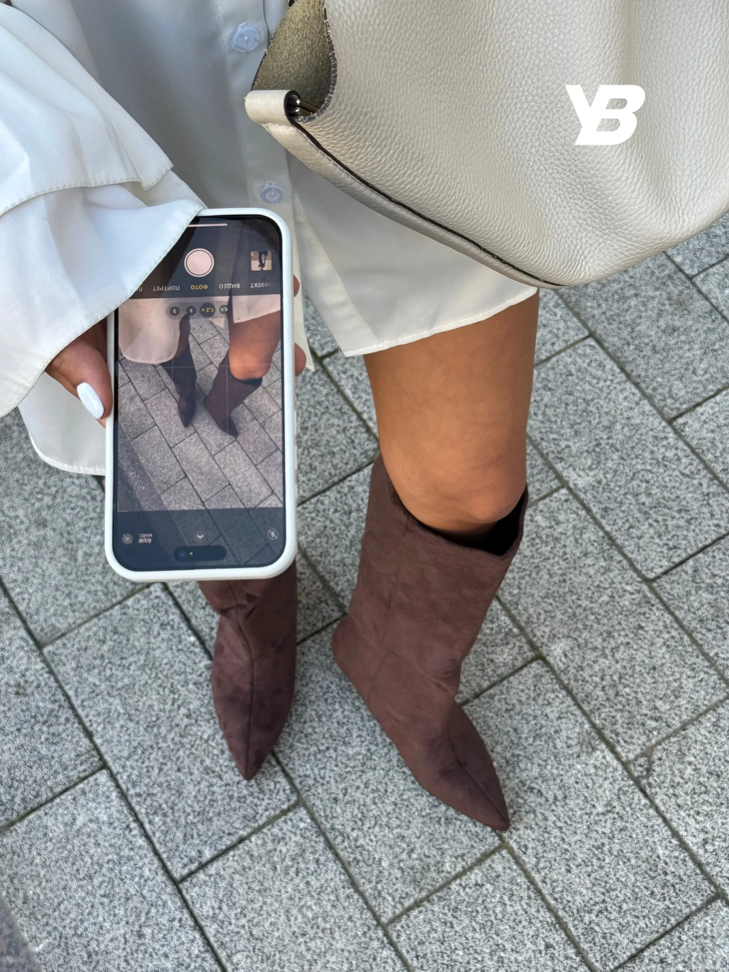 Сапоги женские текстиль