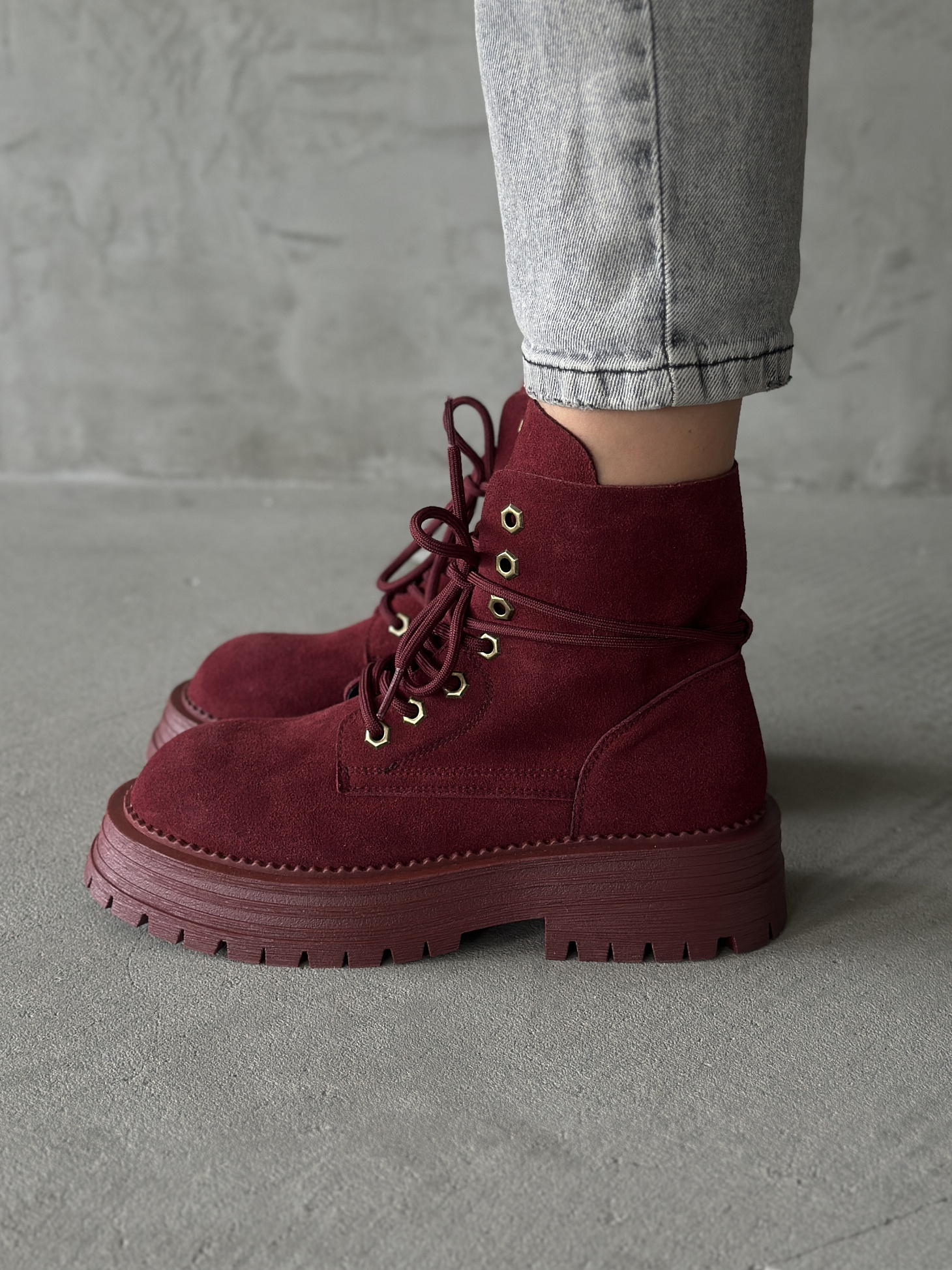 Ботинки женские натуральная замша