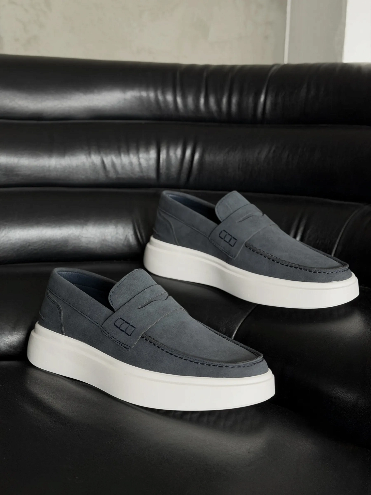 Лоферы на платформе высокой подошве