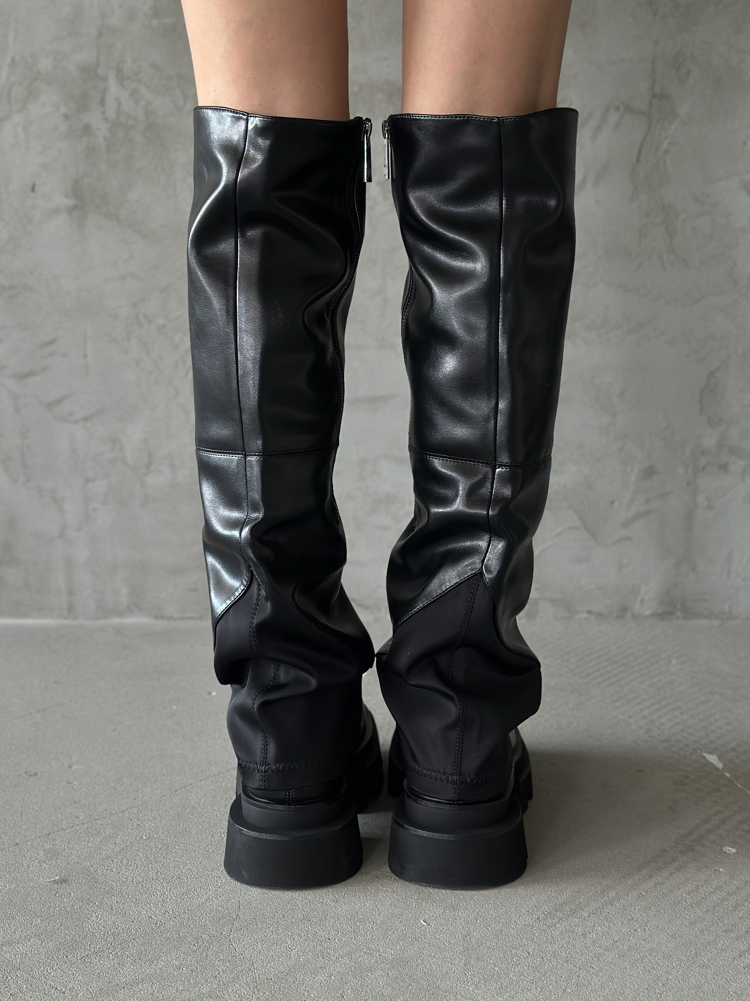 Ботфорты-трансформеры женские экокожа