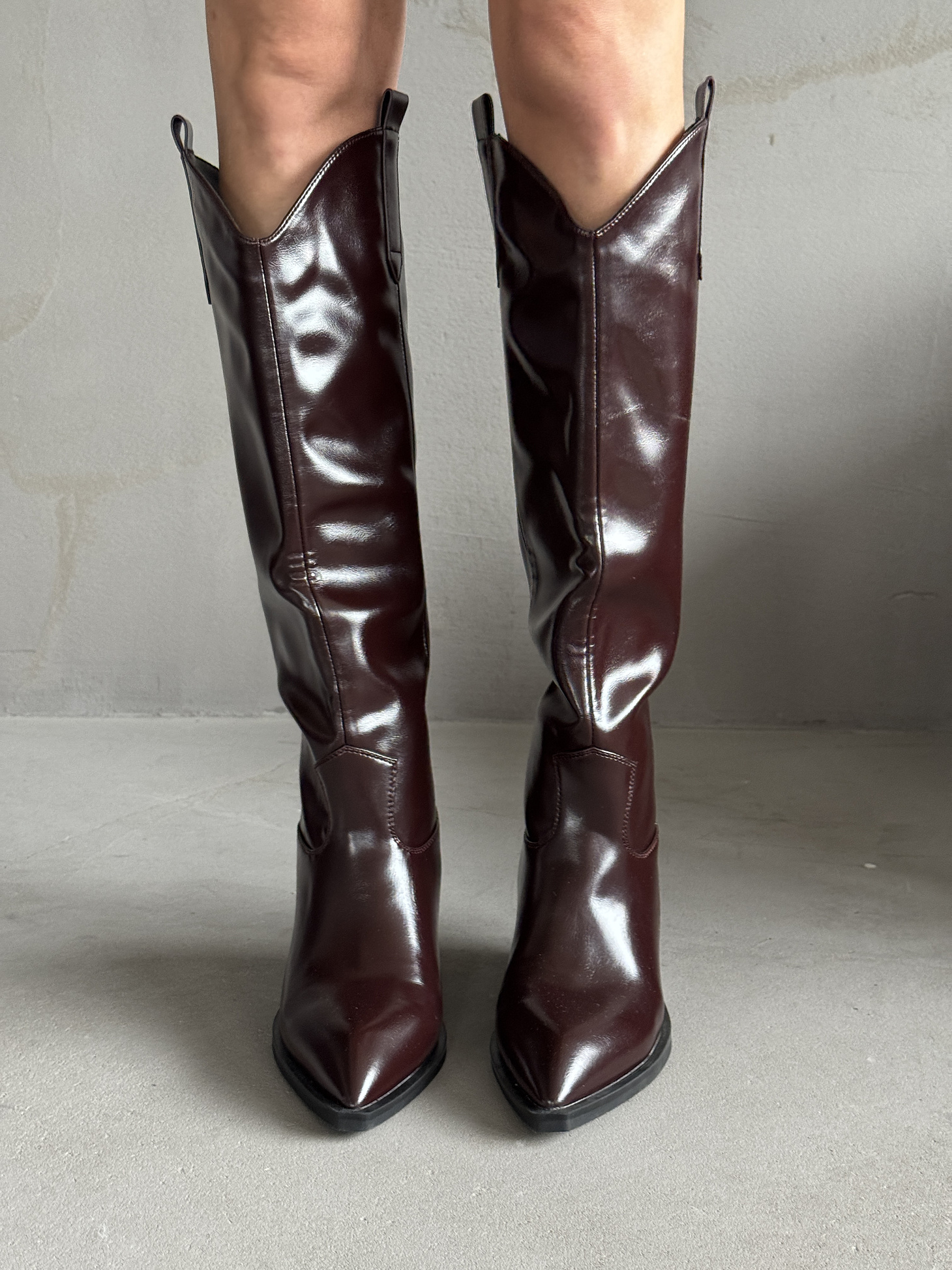 Сапоги казаки женские экокожа