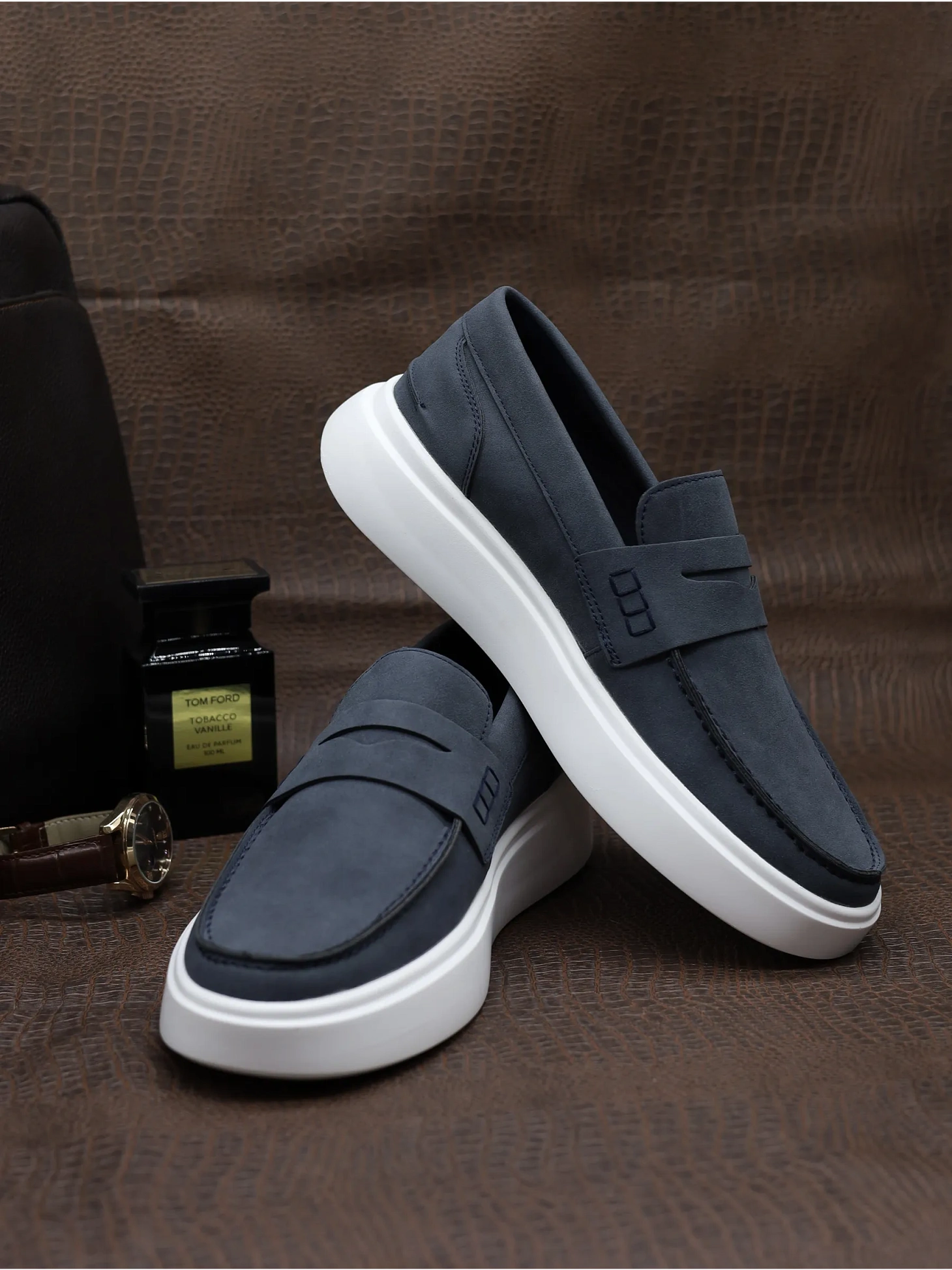 Лоферы на платформе высокой подошве