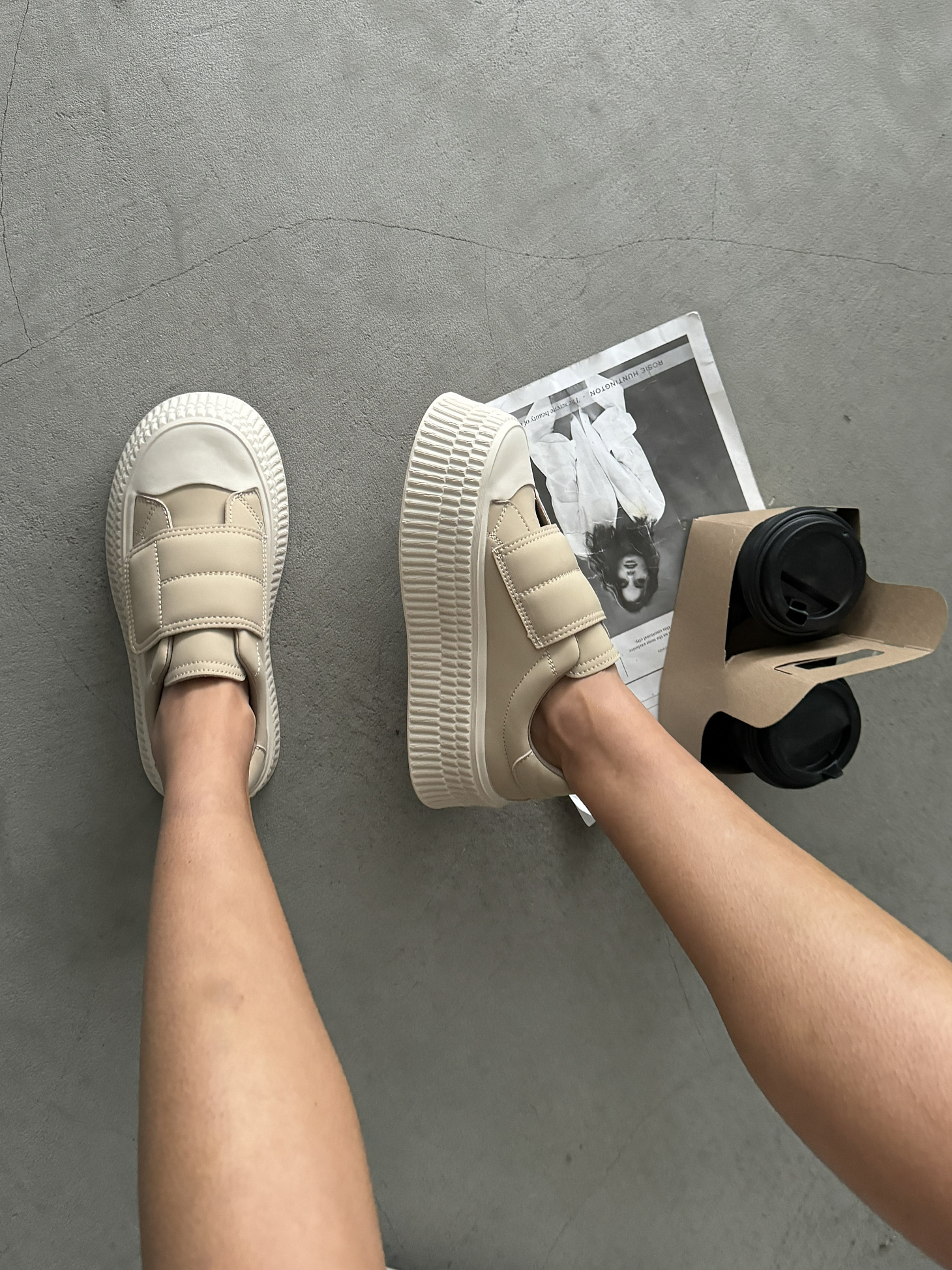 Кеды женские экокожа