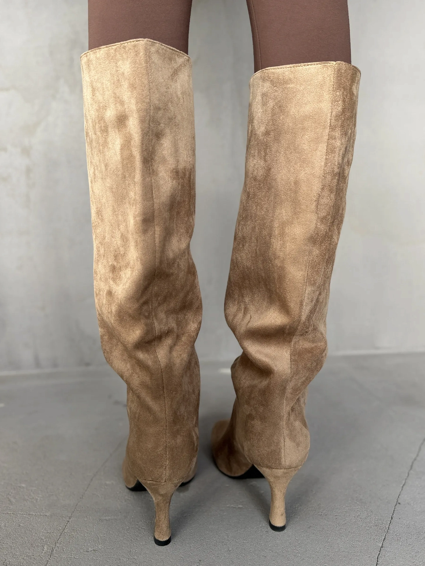 Сапоги женские экозамша