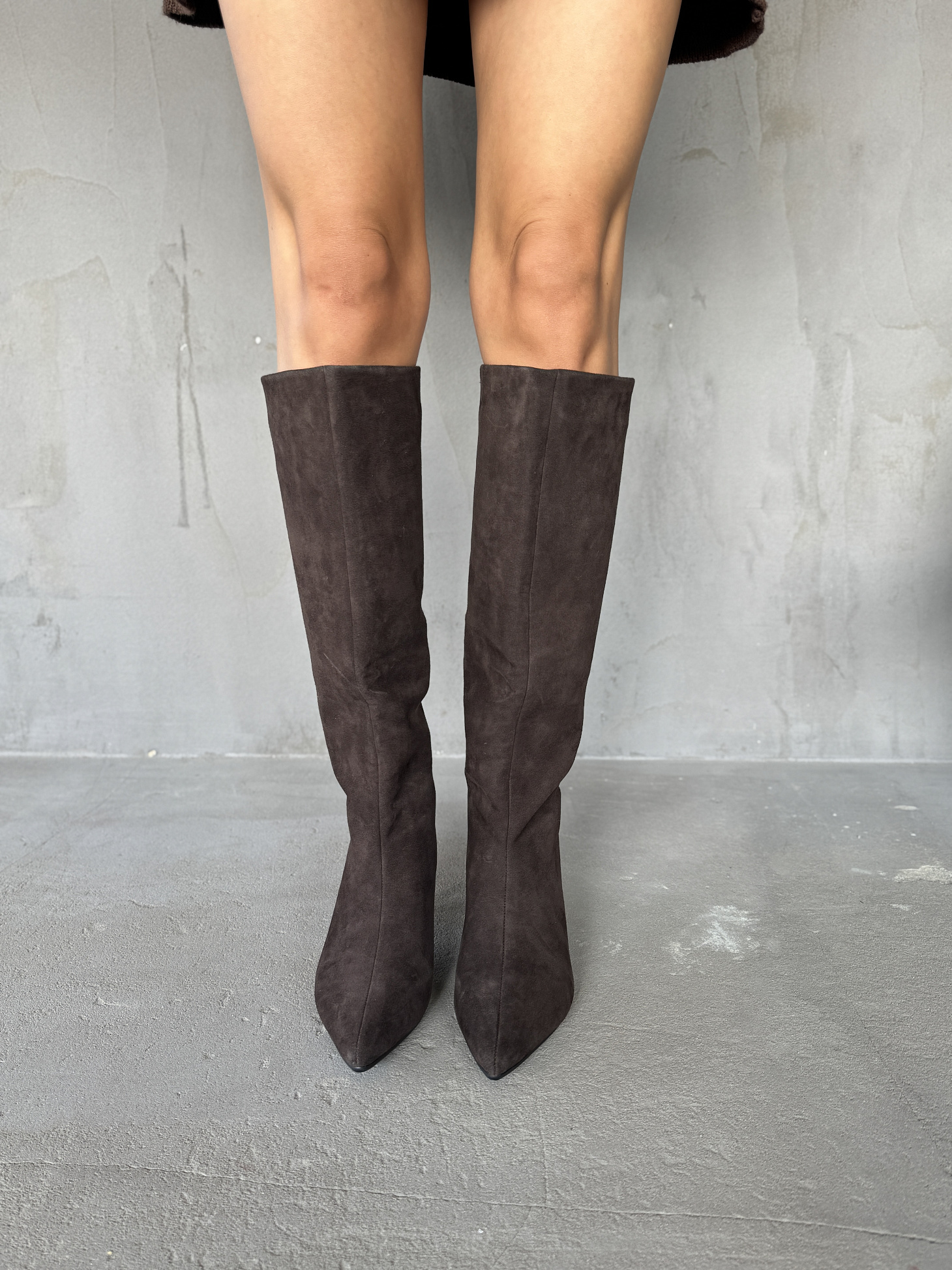 Сапоги женские натуральная замша