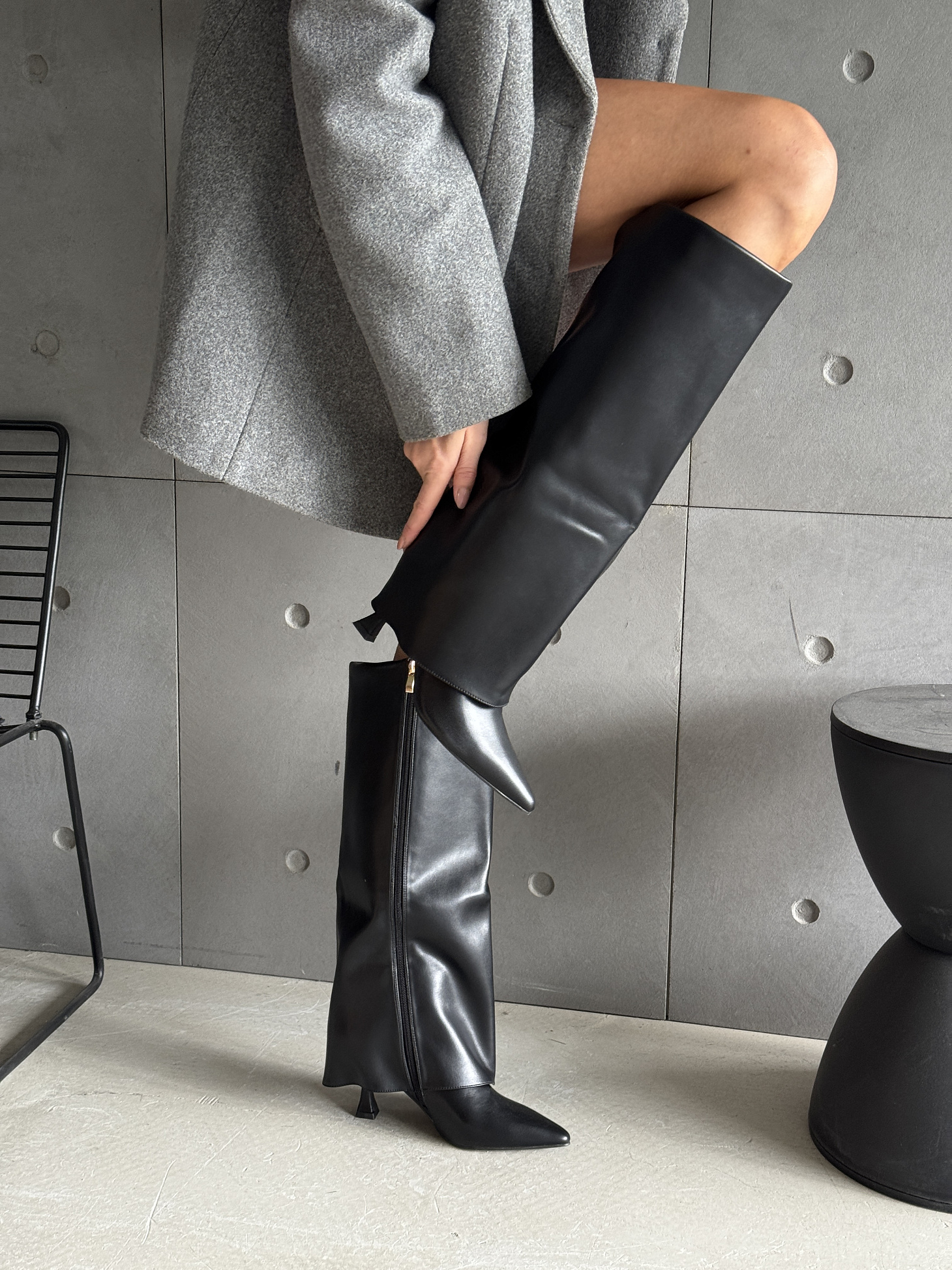 Сапоги женские экокожа