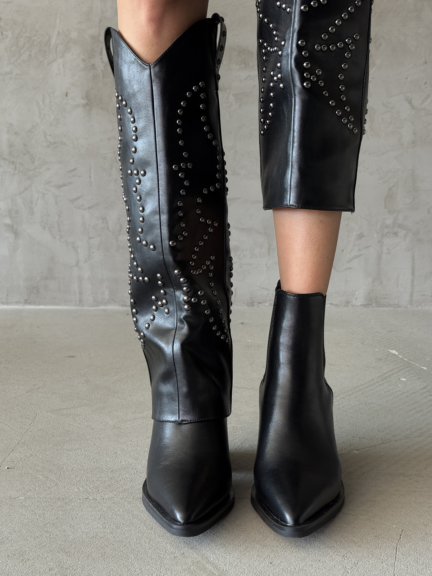 Сапоги-трансформеры женские экокожа