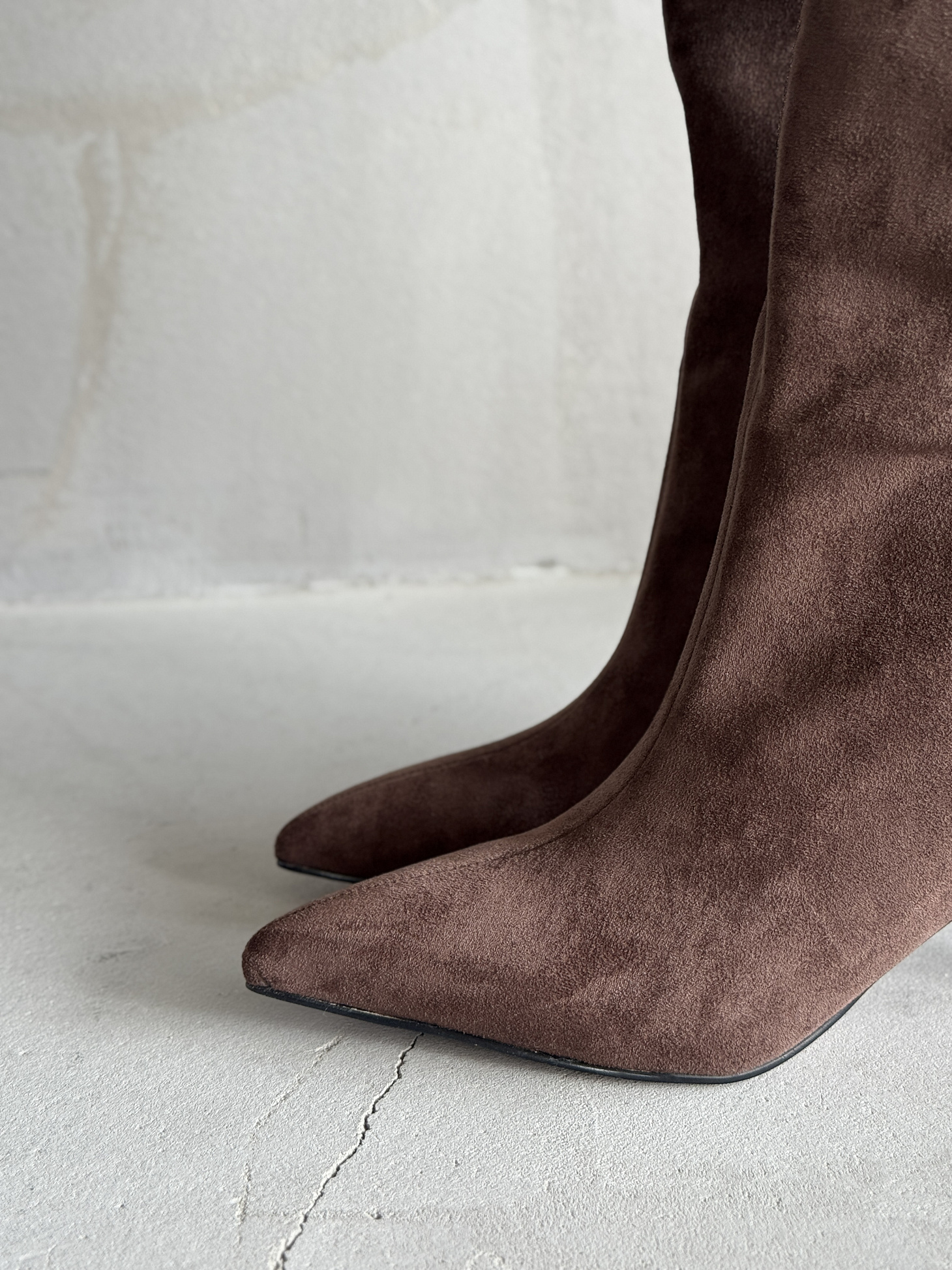 Сапоги женские экозамша