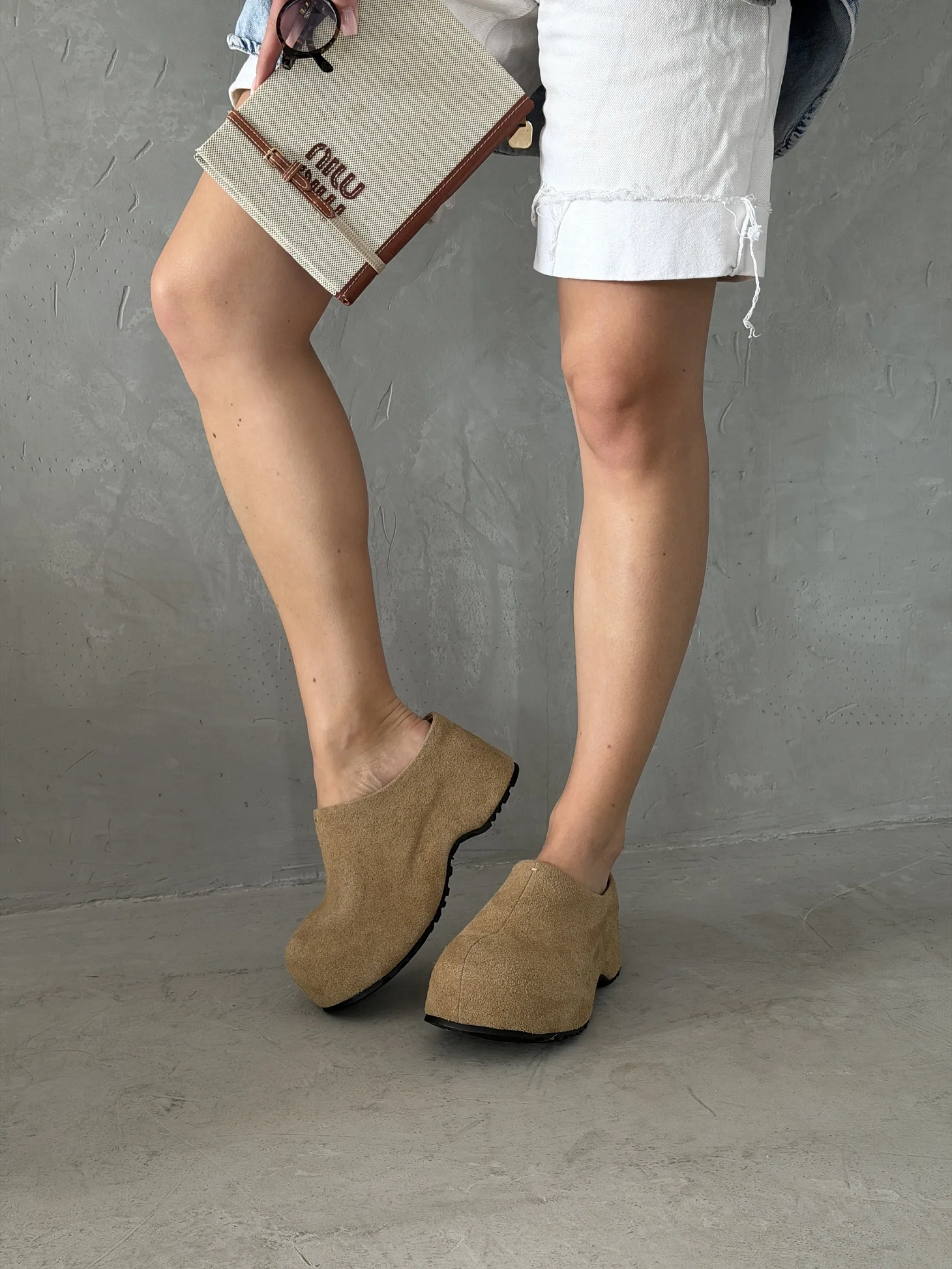 Летние сабо женские на высокой платформе