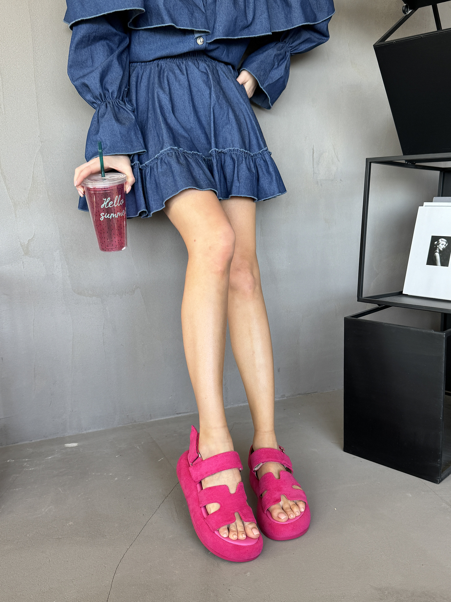 Босоножки женские текстиль