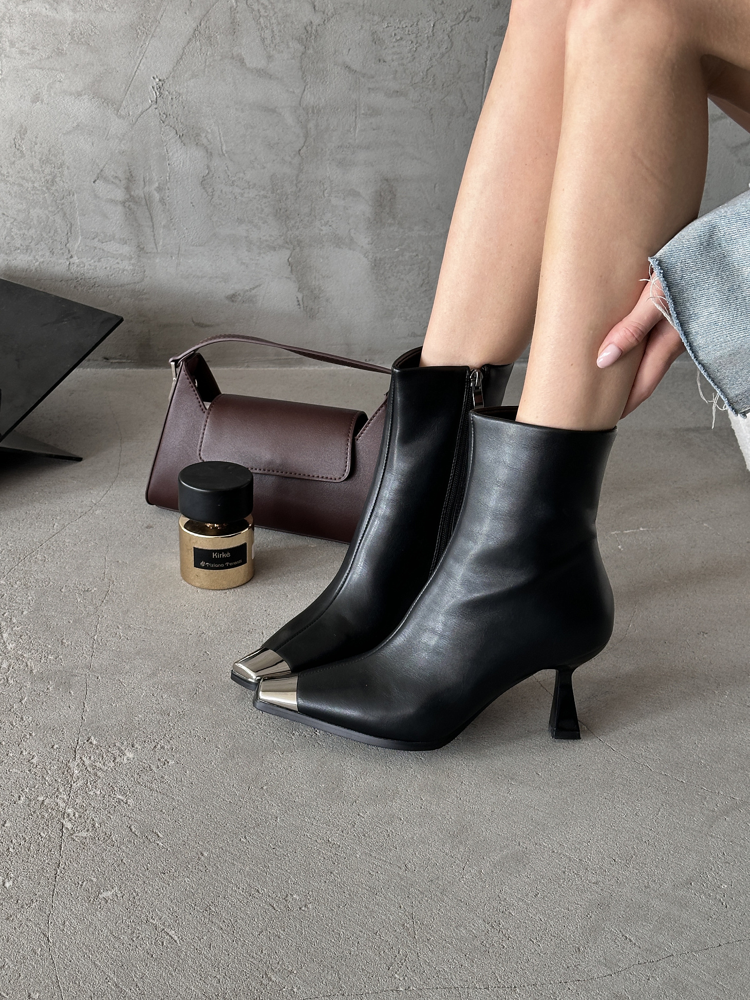 Ботильоны женские экокожа