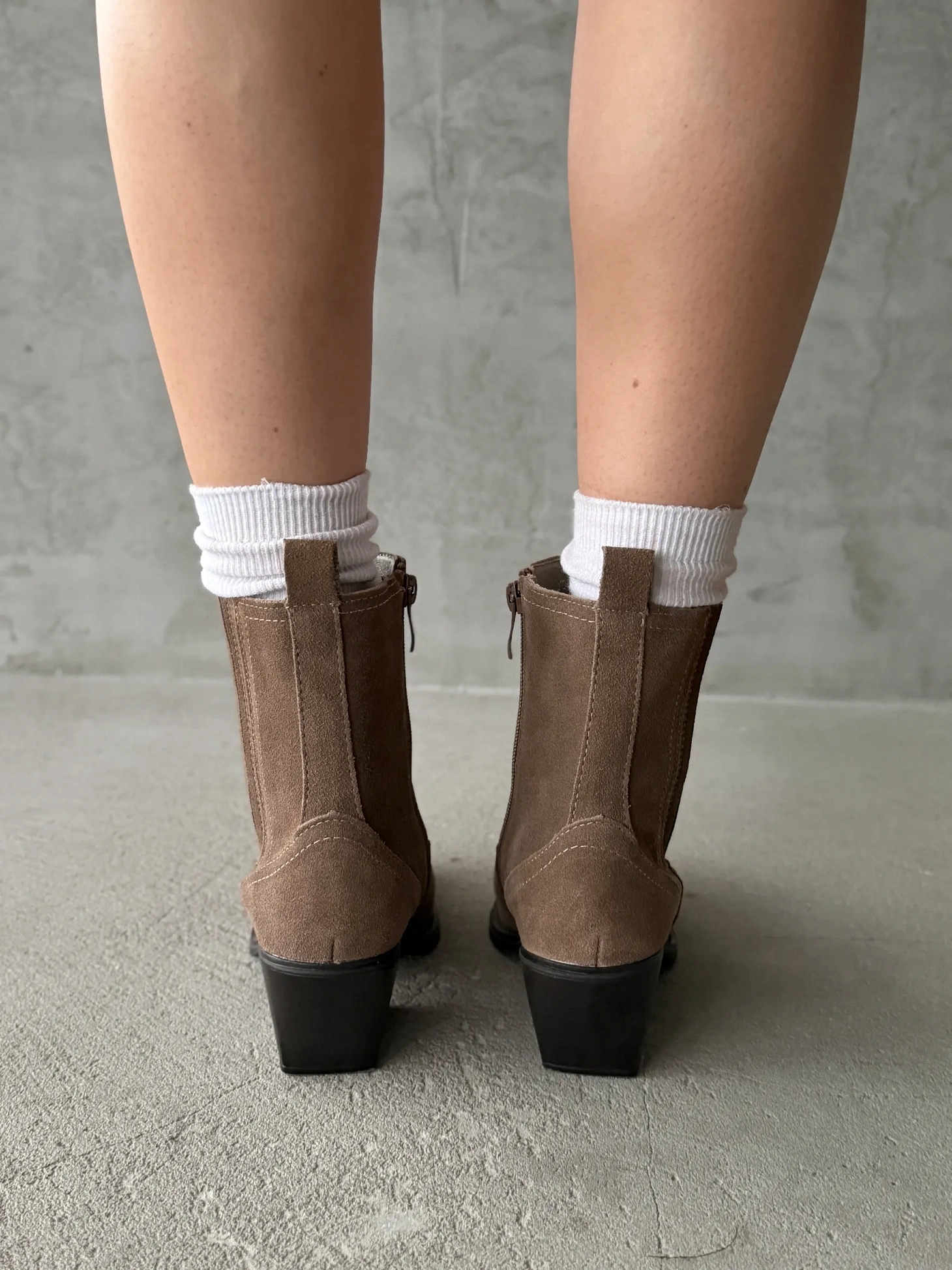 Казаки женские натуральная замша