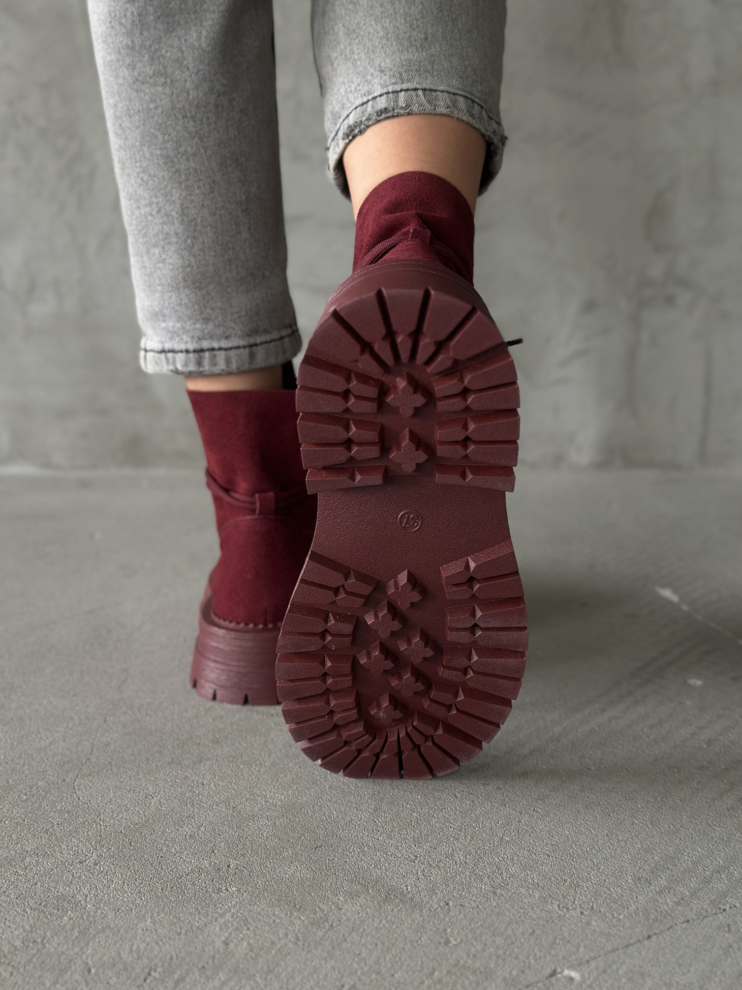 Ботинки женские натуральная замша